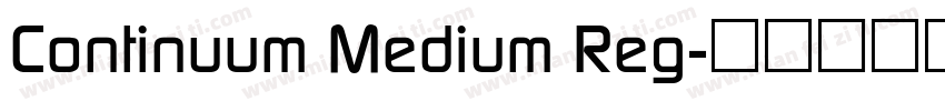 Continuum Medium Reg字体转换